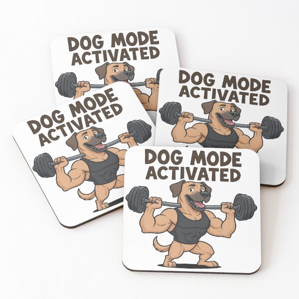 Item preview, Dog Mode Activated Funny Gym Workout designed and sold by Nuvoro Gifts.