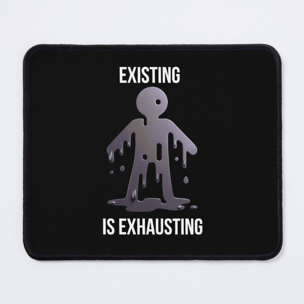 Item preview, Existing Is Exhausting Funny Logo designed and sold by logowannawear.