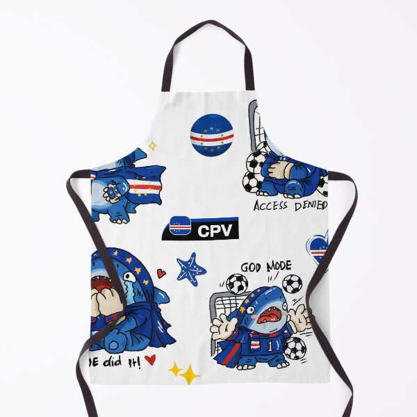 Item preview, Cape Verde Blue Shark World Cup 2026 Sticker Pack | Cute Football Fan Collection designed and sold by chupichapa.