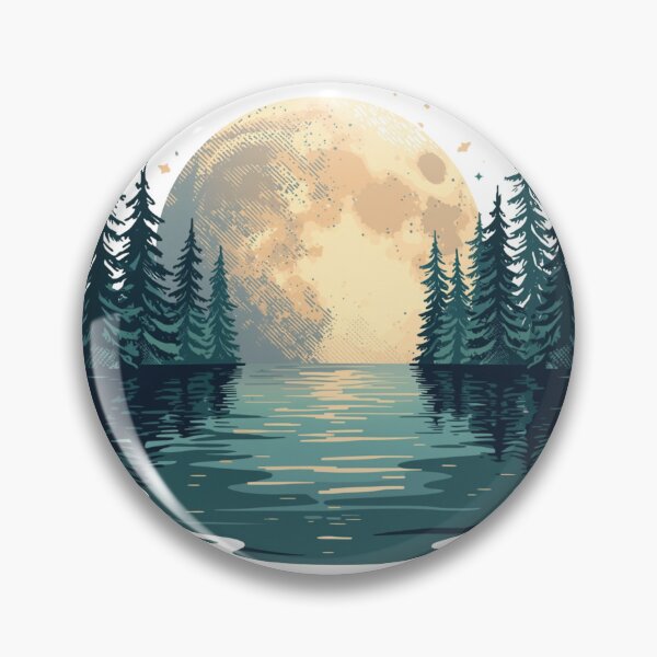 Item preview, The Moon Fell Into the Lake designed and sold by catcurio.