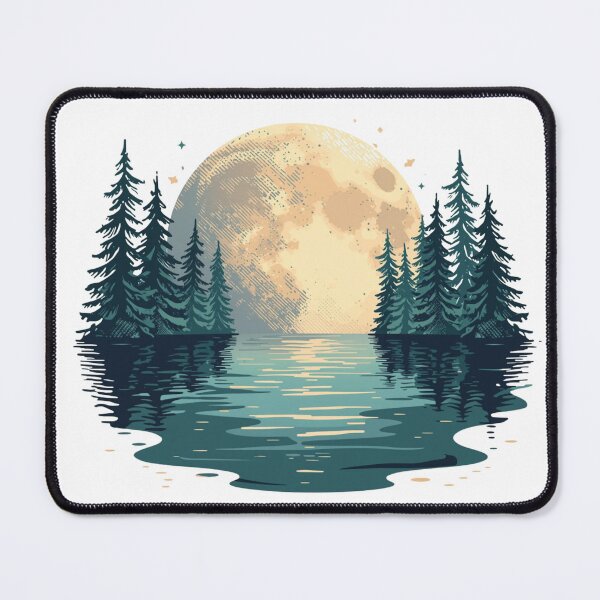 Item preview, The Moon Fell Into the Lake designed and sold by catcurio.
