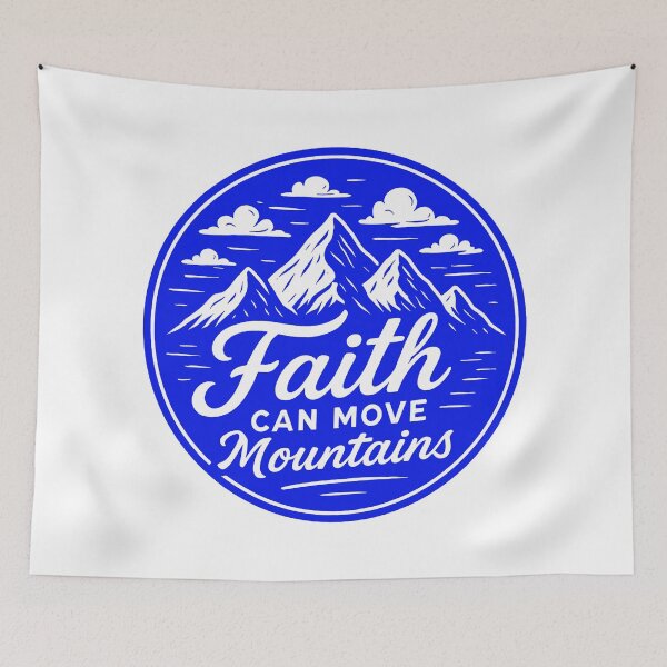 Item preview, Matthew 17:20 Faith Can Move Mountains designed and sold by plushism.