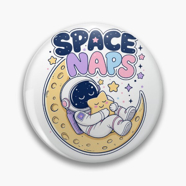 Item preview, Space Naps Cute Sleeping Astronaut Moon designed and sold by Inovo13.