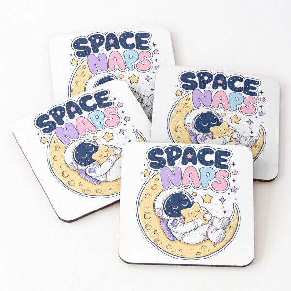 Item preview, Space Naps Cute Sleeping Astronaut Moon designed and sold by Inovo13.