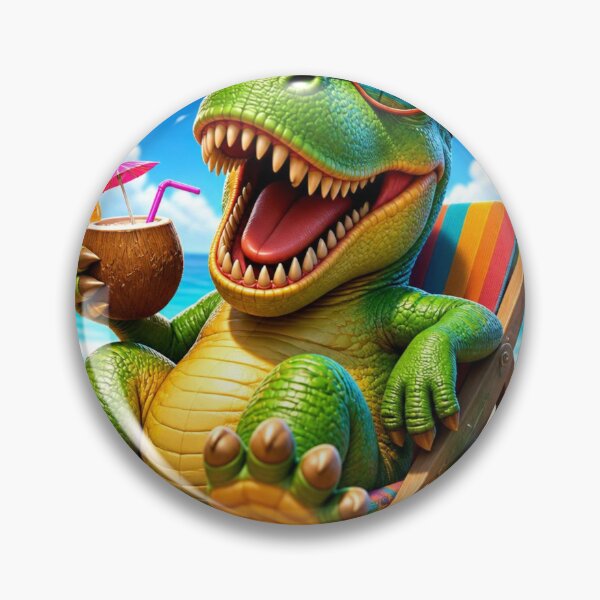 Item preview, T-Rex Vacation Summer Beach Mode Active designed and sold by AgnesB77.