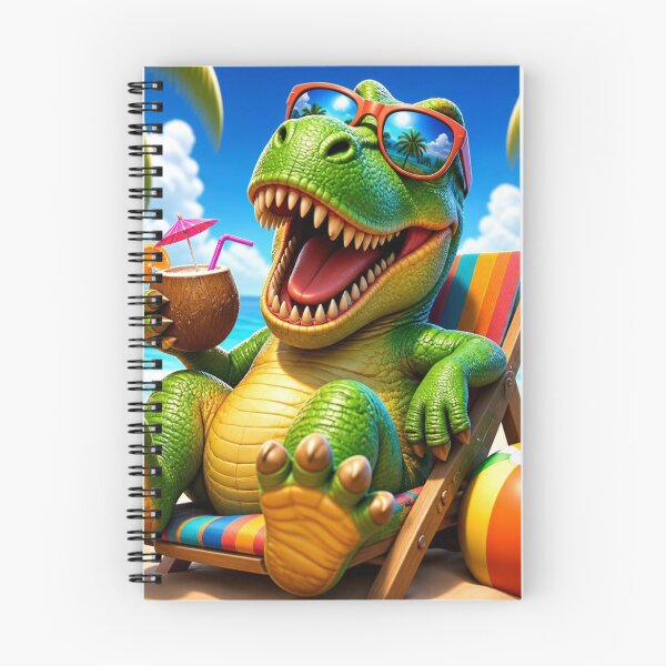 Item preview, T-Rex Vacation Summer Beach Mode Active designed and sold by AgnesB77.