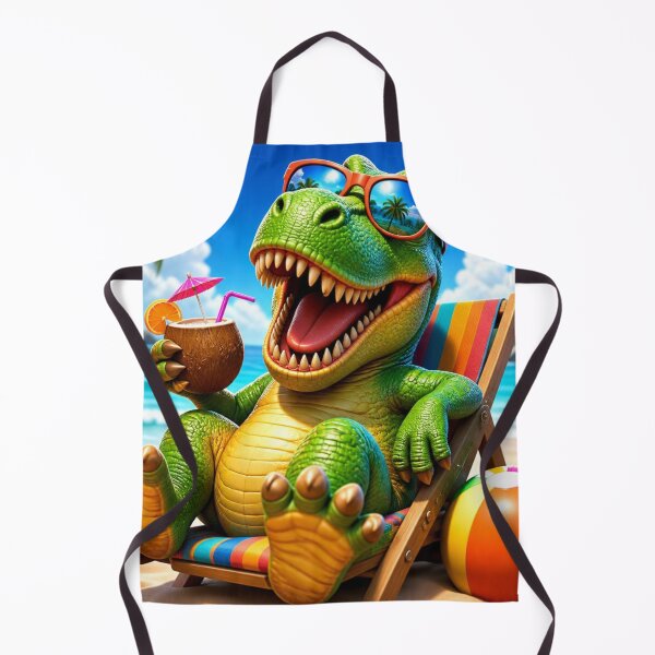 Item preview, T-Rex Vacation Summer Beach Mode Active designed and sold by AgnesB77.