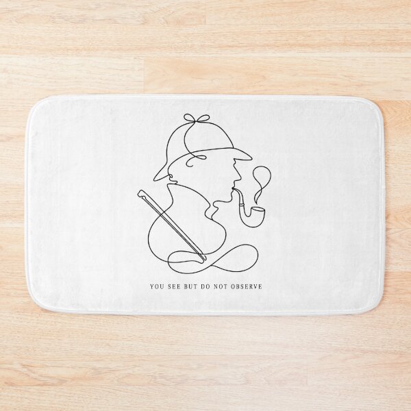 Item preview, Sherlock Holmes You See But Do Not Observe Line Art designed and sold by Fenay Designs.