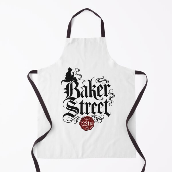 Item preview, Baker Street 221B Red Wax Seal Gothic Typography Art designed and sold by Fenay Designs.