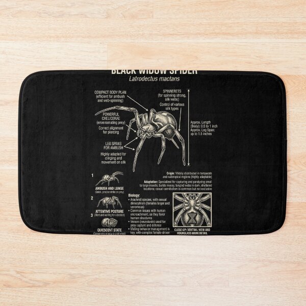 Item preview, Black Widow Spider Scientific Anatomy Biology Animal Lover designed and sold by Kimberley King Art  King Art.