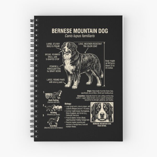 Item preview, Bernese Mountain Dog Scientific Anatomy Biology Dog Lover designed and sold by Kimberley King Art  King Art.