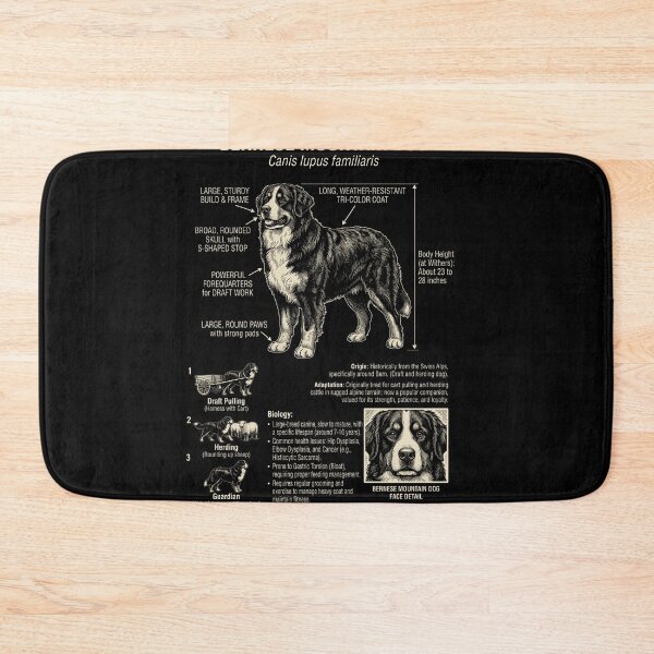Item preview, Bernese Mountain Dog Scientific Anatomy Biology Dog Lover designed and sold by Kimberley King Art  King Art.