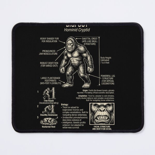 Item preview, Bigfoot Scientific Anatomy Biology Animal Lover designed and sold by Kimberley King Art  King Art.