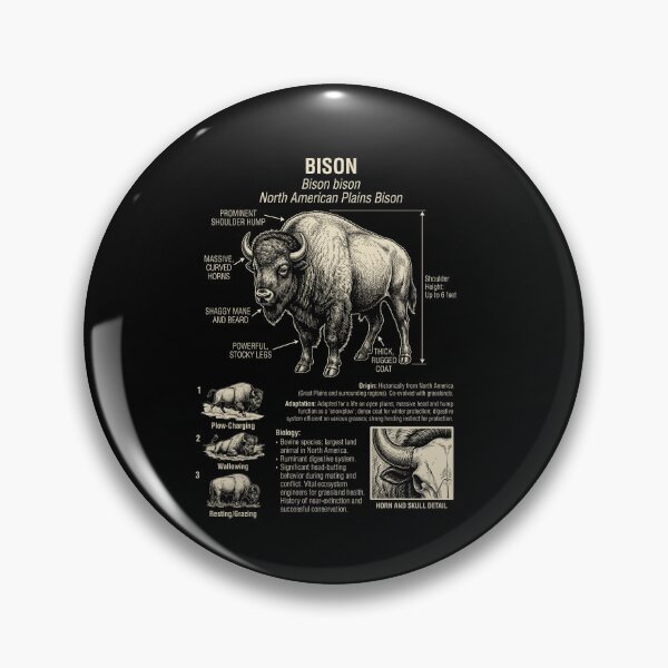 Item preview, Bison Scientific Anatomy Biology Animal Lover designed and sold by Kimberley King Art  King Art.
