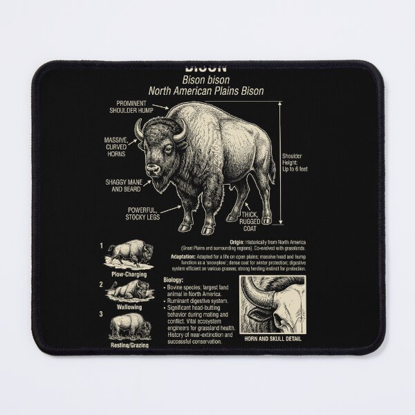 Item preview, Bison Scientific Anatomy Biology Animal Lover designed and sold by Kimberley King Art  King Art.
