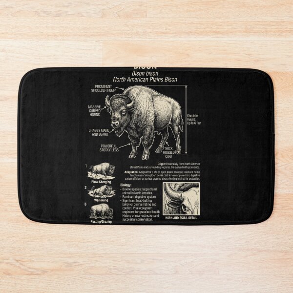 Item preview, Bison Scientific Anatomy Biology Animal Lover designed and sold by Kimberley King Art  King Art.