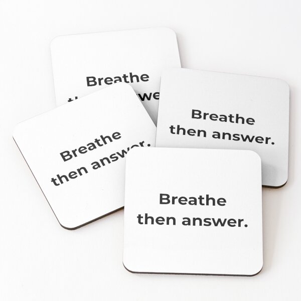 Item preview, Breathe then answer. designed and sold by MPSTUDIOPL.