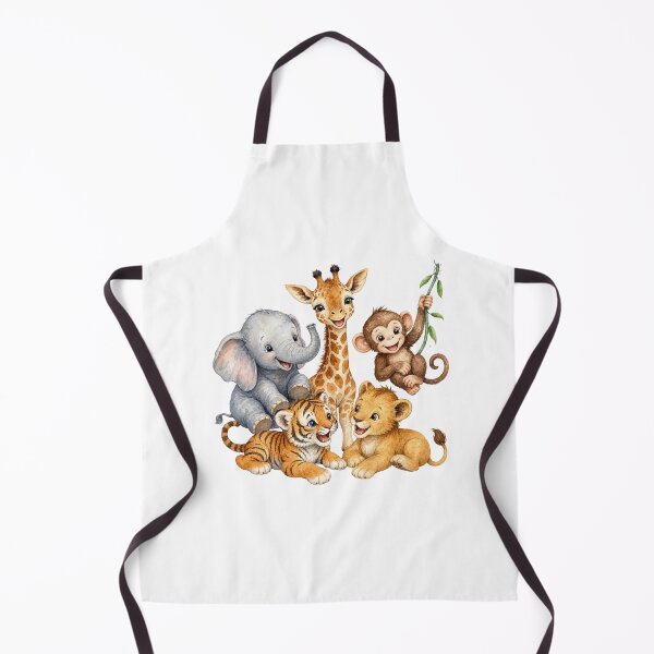 Item preview, Playful Safari Animal Friends Illustration | Giraffe Elephant Monkey Lion Tiger Nursery Art designed and sold by PAPIRO SIGLO XXI.