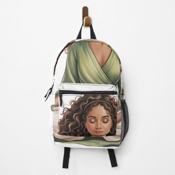 Item preview, Meditation Goddess Illustration – Peaceful Yoga Woman Spiritual Wellness Art designed and sold by LinaDesign Store.