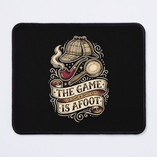 Item preview, The Game Is Afoot Sherlock Holmes Vintage Illustration Art designed and sold by Fenay Designs.