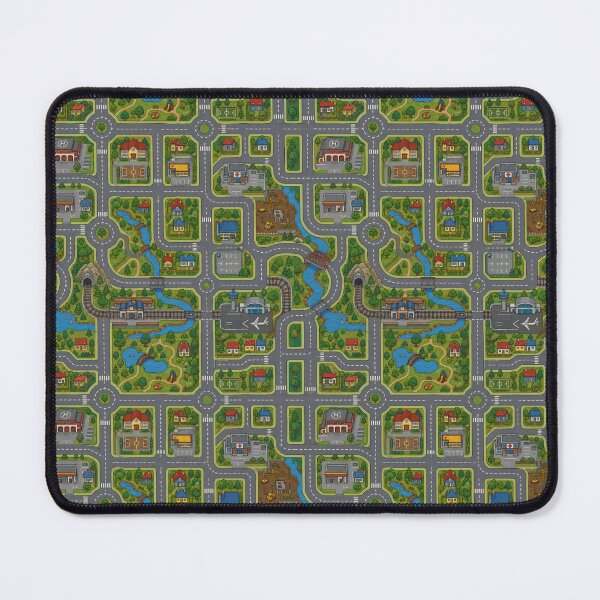 Item preview, Car City Carpet Roads Playmat Cartoon Town Adventure designed and sold by lazulishop.
