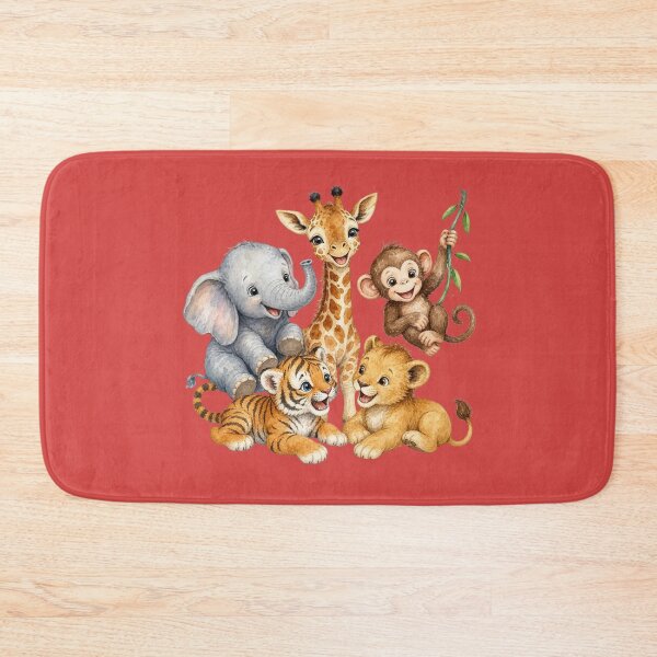 Item preview, Playful Safari Animal Friends Illustration | Giraffe Elephant Monkey Lion Tiger Nursery Art designed and sold by PAPIRO SIGLO XXI.