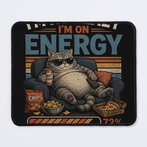 Item preview, Energy Loading Cat designed and sold by Color Verse1.