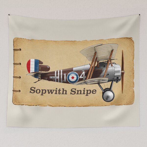 Item preview, Sopwith Snipe WW1 Fighter Aircraft Vintage Aviation Diagram designed and sold by MilitaryMart.