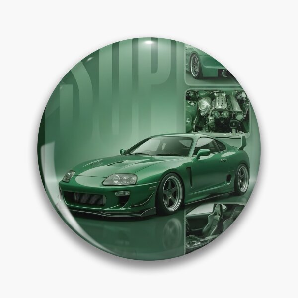 Item preview, Toyota Supra JZA80 Custom Poster | Green JDM Legend designed and sold by PrimeRacer.