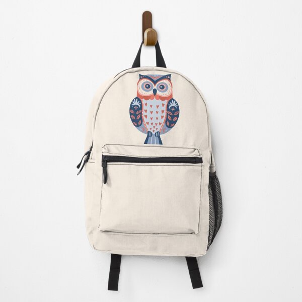 Item preview, Scandinavian Folk Art, Floral Owl designed and sold by xiao xuans.