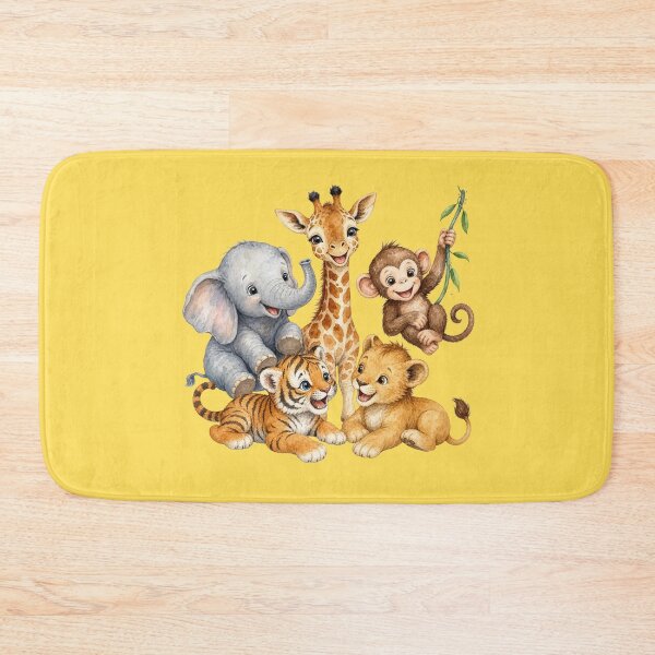 Item preview, Playful Safari Animal Friends Illustration | Giraffe Elephant Monkey Lion Tiger Nursery Art designed and sold by PAPIRO SIGLO XXI.