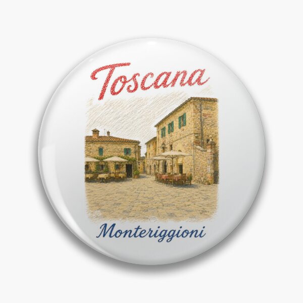 Item preview, Monteriggioni Tuscany Village Square and Cafes designed and sold by JOANNASKAH.