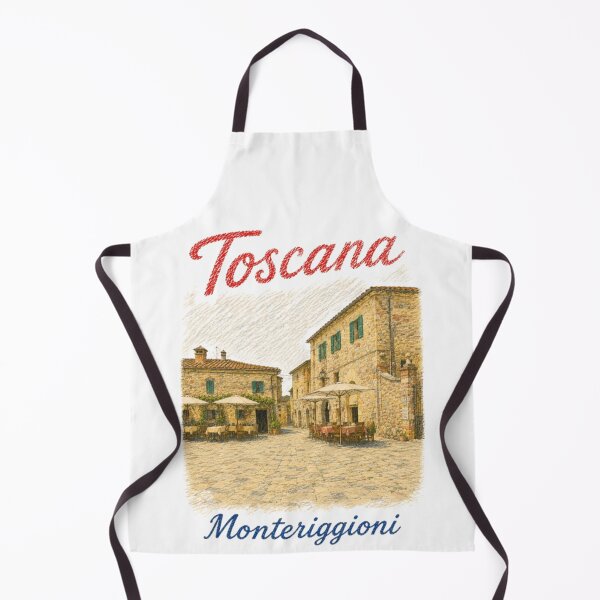 Item preview, Monteriggioni Tuscany Village Square and Cafes designed and sold by JOANNASKAH.