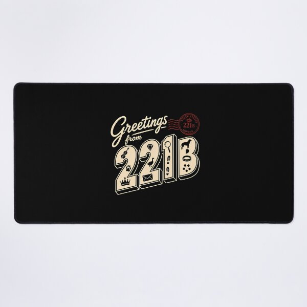 Item preview, Greetings From 221B Baker Street London Sherlock Holmes Postcard designed and sold by Fenay Designs.