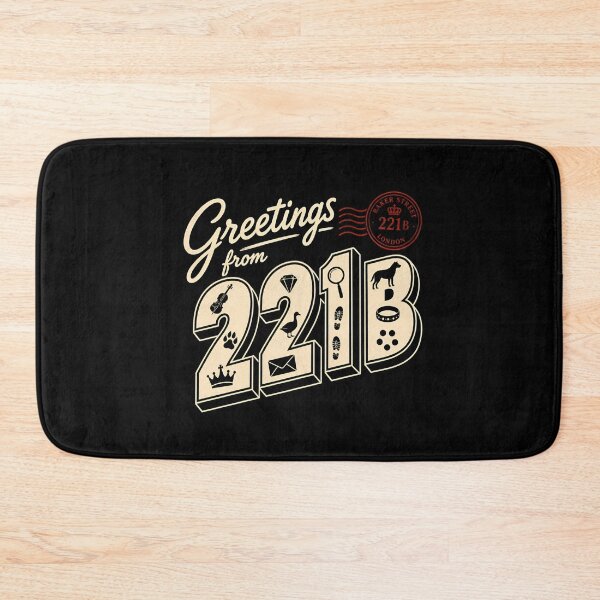 Item preview, Greetings From 221B Baker Street London Sherlock Holmes Postcard designed and sold by Fenay Designs.
