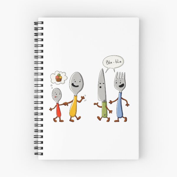 Item preview, Cute Spoon Fork Knife Characters Sticker designed and sold by OKartashova.