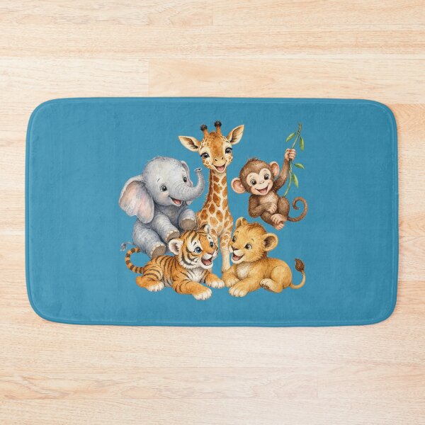 Item preview, Playful Safari Animal Friends Illustration | Giraffe Elephant Monkey Lion Tiger Nursery Art designed and sold by PAPIRO SIGLO XXI.