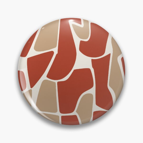 Item preview, Mid Century Modern Abstract Pattern | Terracotta Beige Organic Shapes designed and sold by imaniko.