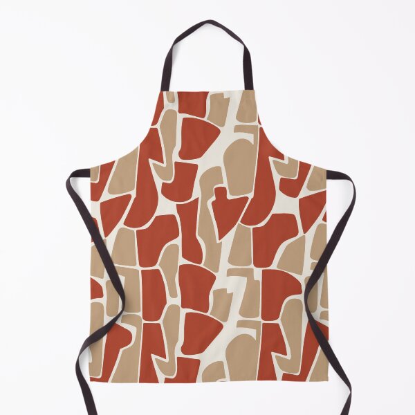 Item preview, Mid Century Modern Abstract Pattern | Terracotta Beige Organic Shapes designed and sold by imaniko.