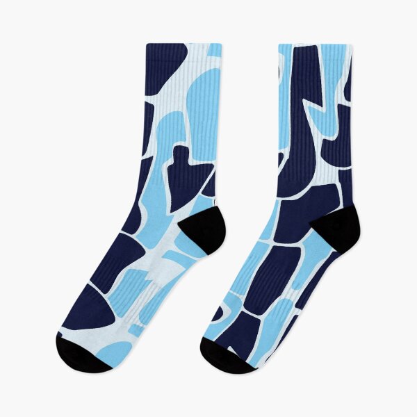 Item preview, Blue Abstract Geometric Pattern | Modern Coastal Organic Shapes Design designed and sold by imaniko.