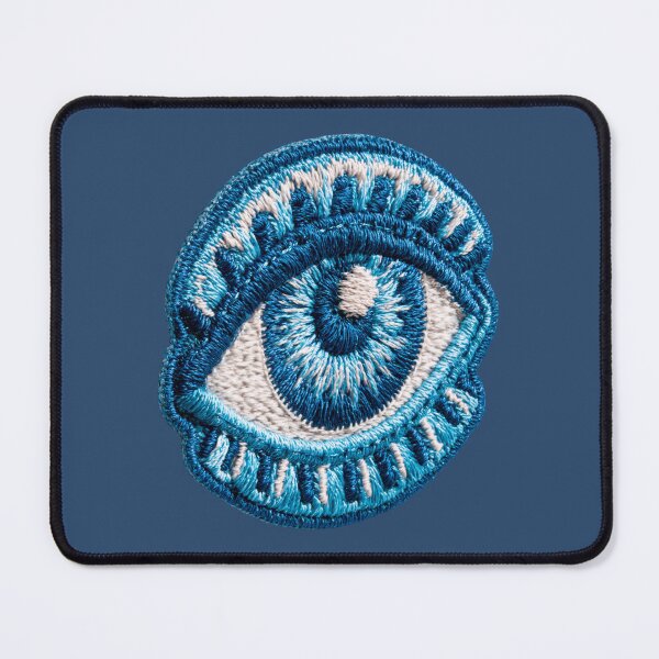 Item preview, Blue Evil Eye Embroidery Protection Symbol designed and sold by MegaNovaArt.