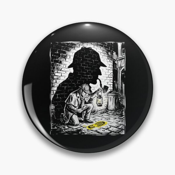 Item preview, Sherlock Holmes Detective Footprint Mystery Street Art designed and sold by Fenay Designs.