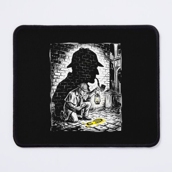 Item preview, Sherlock Holmes Detective Footprint Mystery Street Art designed and sold by Fenay Designs.