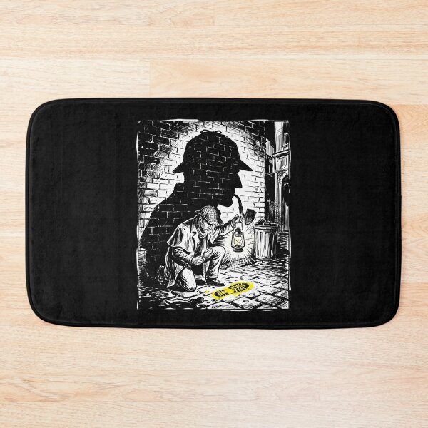 Item preview, Sherlock Holmes Detective Footprint Mystery Street Art designed and sold by Fenay Designs.