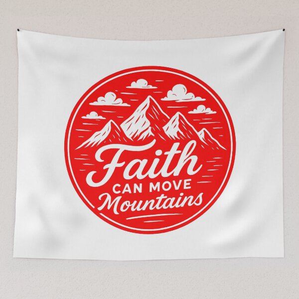Item preview, Matthew 17:20 Faith Can Move Mountains designed and sold by plushism.