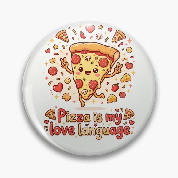 Item preview, Pizza Is My Love Language Kawaii Slice designed and sold by Lux Nova Studio.