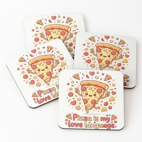 Item preview, Pizza Is My Love Language Kawaii Slice designed and sold by Lux Nova Studio.