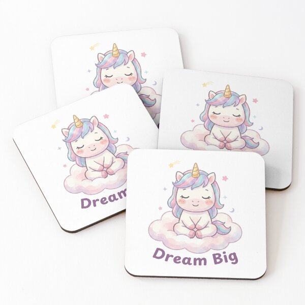 Item preview, Dream Big Pastel Unicorn on Cloud | Reminder designed and sold by SunnySideNotes.