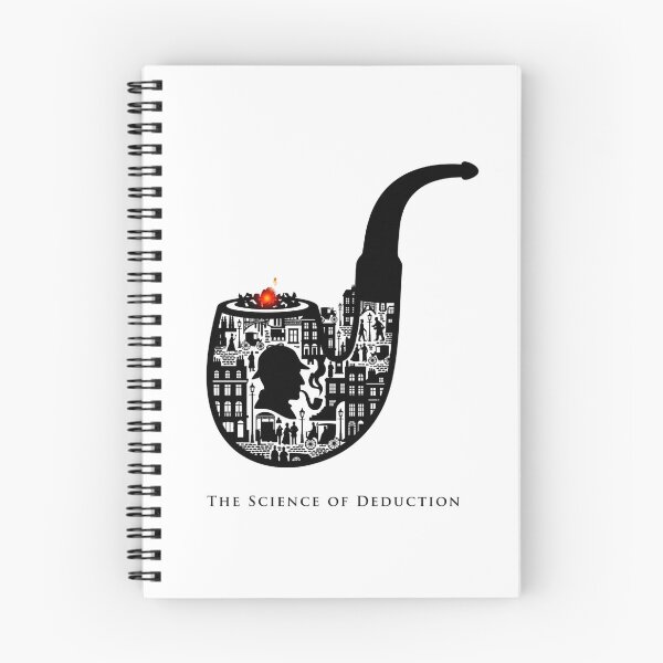 Item preview, Sherlock Holmes The Science of Deduction Pipe Illustration designed and sold by Fenay Designs.