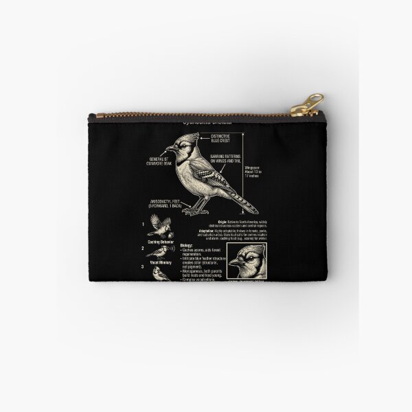 Item preview, Blue Jay Scientific Anatomy Ornithology Animal Lover designed and sold by Kimberley King Art  King Art.